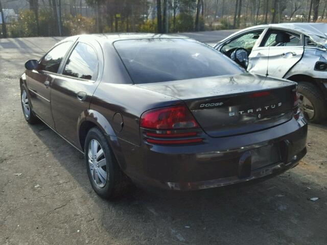 1B3EL36T74N139536 - 2004 DODGE STRATUS SE BLACK photo 3