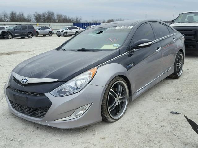 KMHEC4A46CA023623 - 2012 HYUNDAI SONATA HYB BLACK photo 2