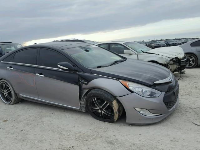 KMHEC4A46CA023623 - 2012 HYUNDAI SONATA HYB BLACK photo 9