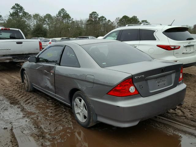 1HGEM21055L040294 - 2005 HONDA CIVIC EX ვერცხლისფერი ფოტო 3