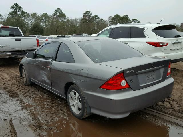 1HGEM21055L040294 - 2005 HONDA CIVIC EX SILVER photo 3