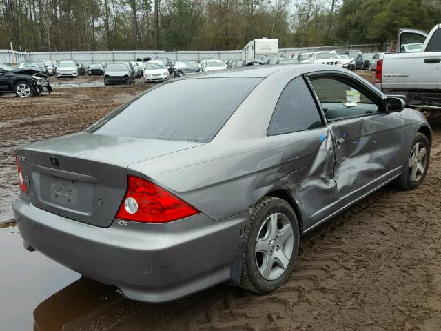 1HGEM21055L040294 - 2005 HONDA CIVIC EX ვერცხლისფერი ფოტო 4