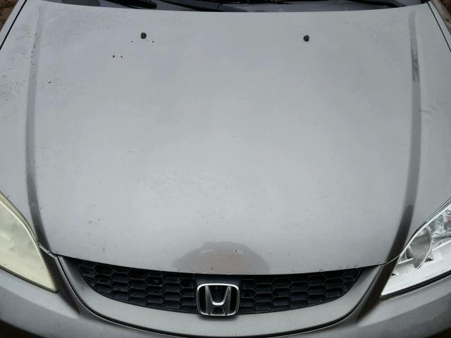 1HGEM21055L040294 - 2005 HONDA CIVIC EX SILVER photo 7