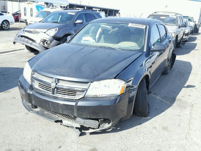 1B3LC46J78N207139 - 2008 DODGE AVENGER SE BLACK photo 2