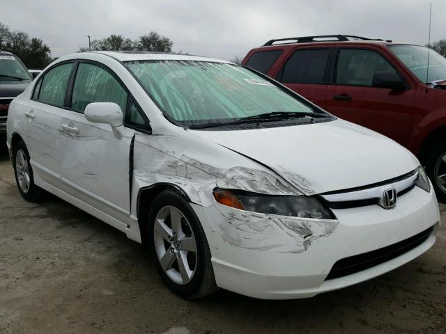 1HGFA168X8L110883 - 2008 HONDA CIVIC EX თეთრი ფოტო 1
