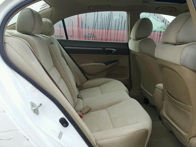 1HGFA168X8L110883 - 2008 HONDA CIVIC EX თეთრი ფოტო 6