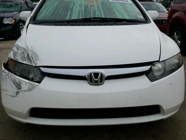 1HGFA168X8L110883 - 2008 HONDA CIVIC EX თეთრი ფოტო 9