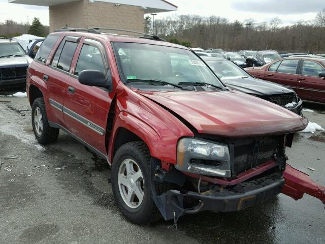 1GNDT13S222530402 - 2002 CHEVROLET TRAILBLAZE RED photo 1