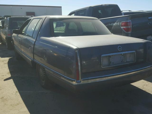 1G6KD52B1SU238608 - 1995 CADILLAC DEVILLE BLUE photo 3