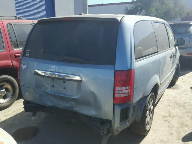 2A8HR44H08R675860 - 2008 CHRYSLER TOWN & COU BLUE photo 4