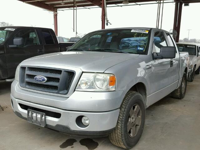 1FTRX12W47KA56113 - 2007 FORD F150 SILVER photo 2