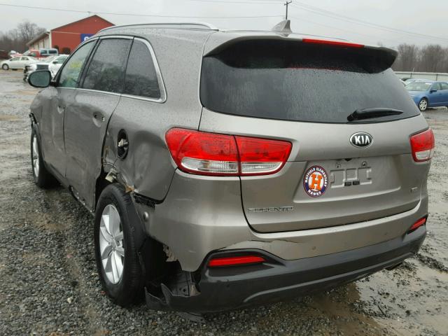 5XYPG4A39GG171585 - 2016 KIA SORENTO LX GRAY photo 3