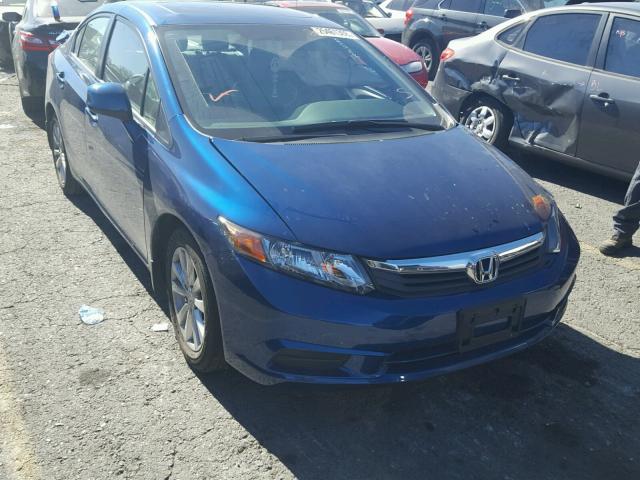 19XFB2F92CE325766 - 2012 HONDA CIVIC EXL BLUE photo 1