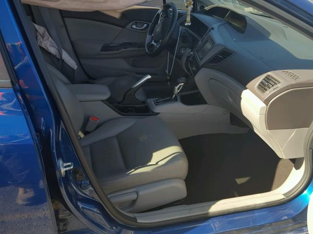 19XFB2F92CE325766 - 2012 HONDA CIVIC EXL BLUE photo 5