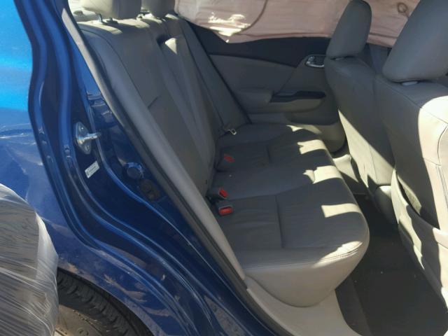 19XFB2F92CE325766 - 2012 HONDA CIVIC EXL BLUE photo 6