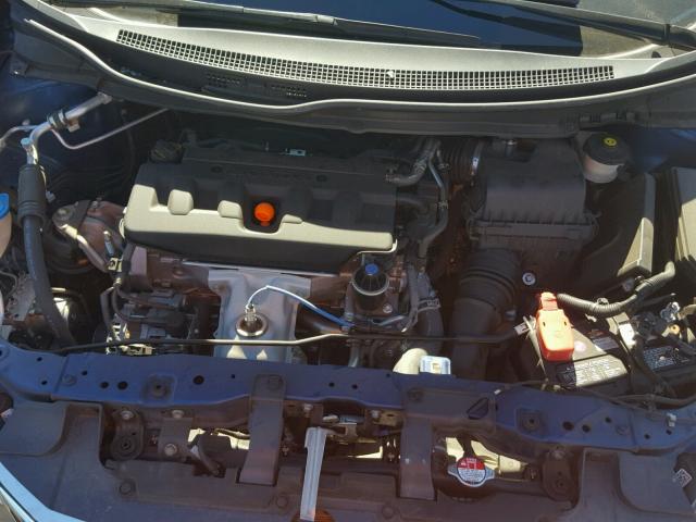19XFB2F92CE325766 - 2012 HONDA CIVIC EXL BLUE photo 7