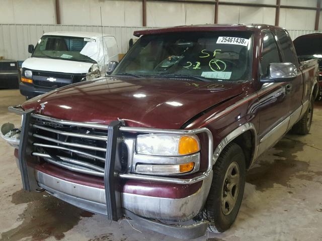 2GTEC19T0Y1309869 - 2000 GMC NEW SIERRA BURGUNDY photo 2