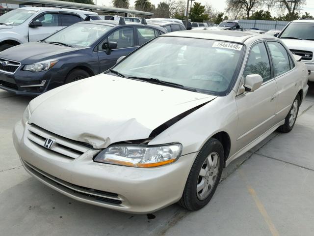 1HGCG56652A027680 - 2002 HONDA ACCORD EX BEIGE photo 2