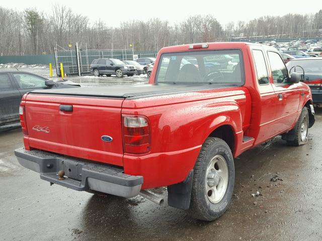 1FTZR15E02PB34539 - 2002 FORD RANGER SUP RED photo 4