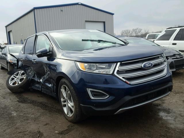 2FMPK4K80HBC53263 - 2017 FORD EDGE TITAN BLUE photo 1