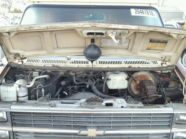 1GBEG25FXE7181962 - 1984 CHEVROLET G20 TAN photo 7