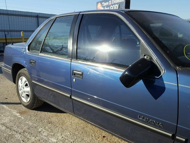 2G1WL54T1P9256725 - 1993 CHEVROLET LUMINA BLUE photo 10