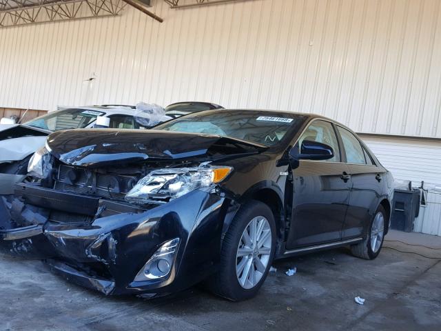 4T1BD1FK9CU050044 - 2012 TOYOTA CAMRY HYBR BLACK photo 2