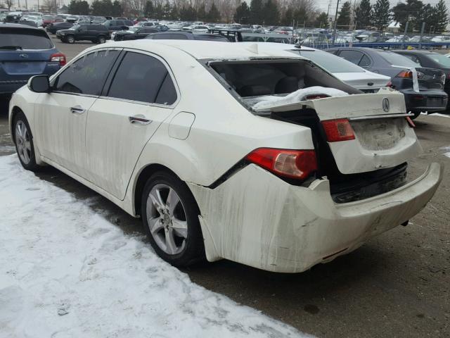 JH4CU2E62BC008787 - 2011 ACURA TSX WHITE photo 3