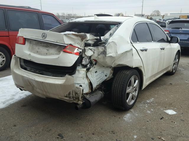 JH4CU2E62BC008787 - 2011 ACURA TSX WHITE photo 4