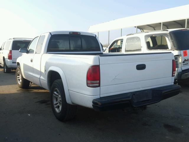 1D7HL32X83S132413 - 2003 DODGE DAKOTA SPO WHITE photo 3