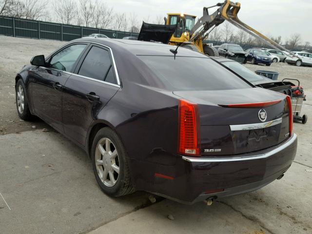 1G6DV57V480142822 - 2008 CADILLAC CTS HI FEA MAROON photo 3