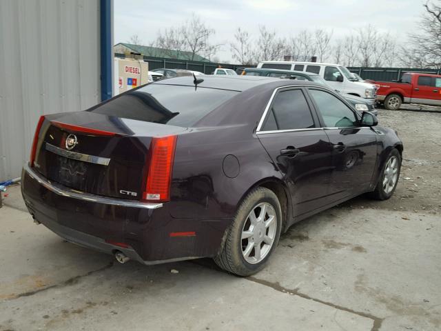 1G6DV57V480142822 - 2008 CADILLAC CTS HI FEA MAROON photo 4