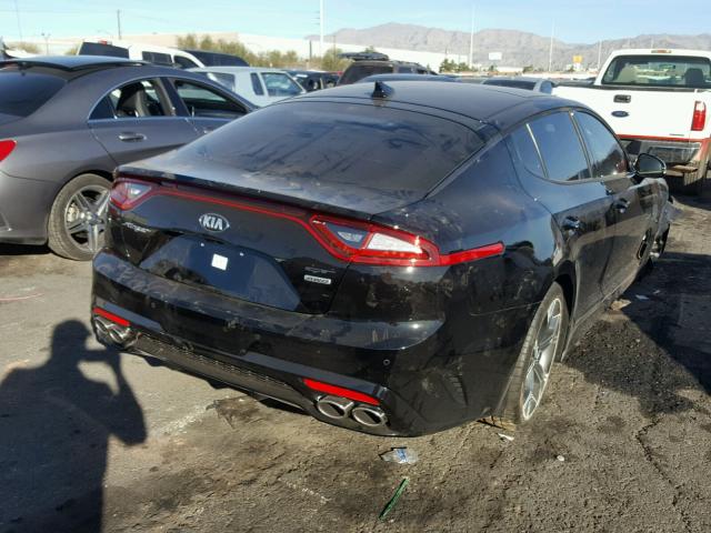 KNAE55LC8J6016761 - 2018 KIA STINGER GT BLACK photo 4