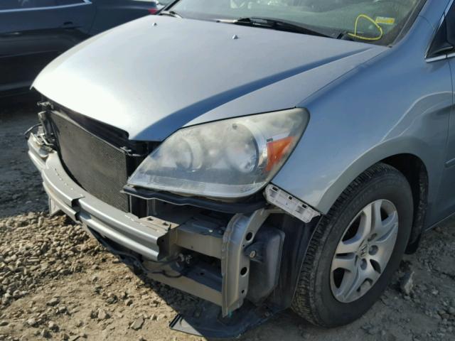 5FNRL38765B091575 - 2005 HONDA ODYSSEY EX BLUE photo 9