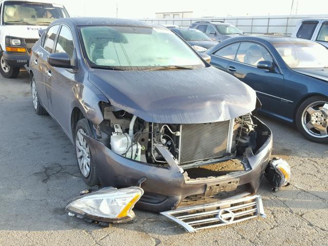 3N1AB7AP5EY256542 - 2014 NISSAN SENTRA S CHARCOAL photo 1