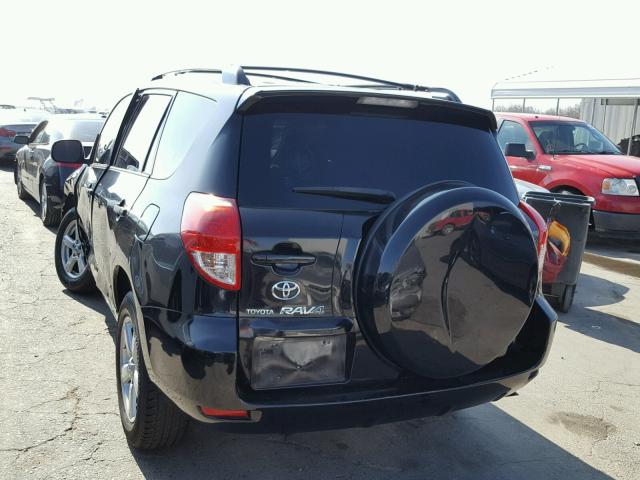 JTMZD33V876033582 - 2007 TOYOTA RAV4 BLACK photo 3