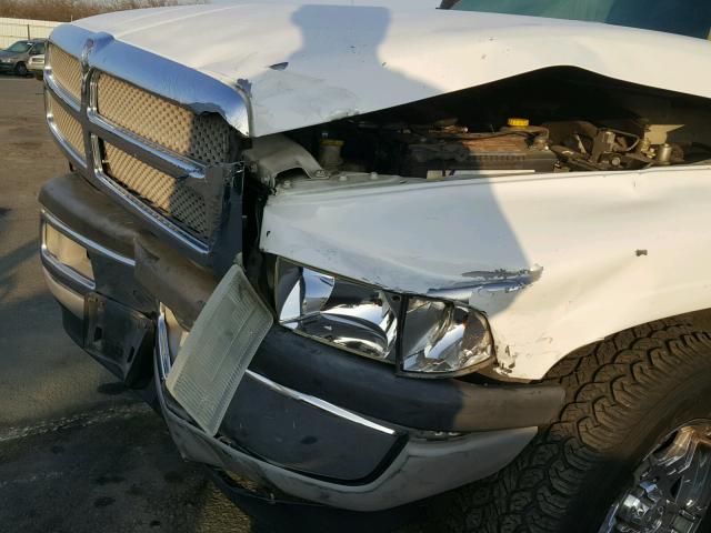 3B7HC13Y4YG142862 - 2000 DODGE RAM 1500 WHITE photo 9