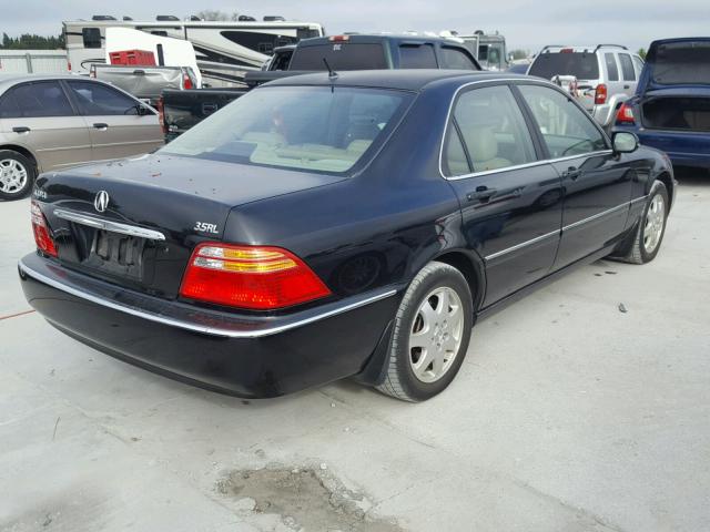 JH4KA96582C004312 - 2002 ACURA 3.5RL BLACK photo 4