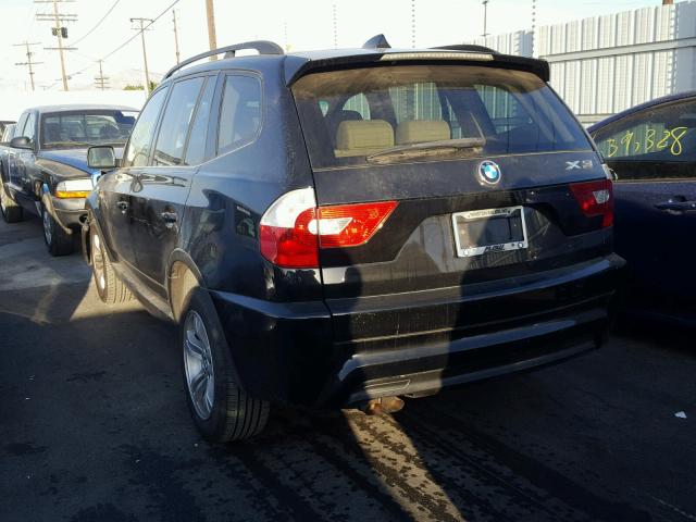 WBXPA93456WG87759 - 2006 BMW X3 3.0I BLACK photo 3