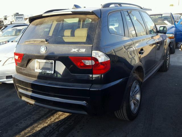 WBXPA93456WG87759 - 2006 BMW X3 3.0I BLACK photo 4