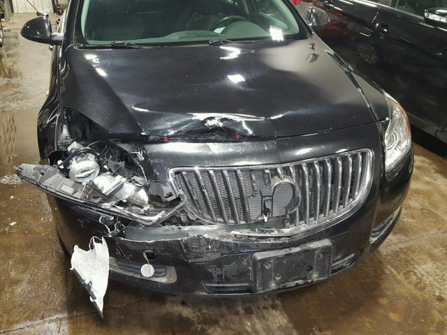 W04G05GV1B1101312 - 2011 BUICK REGAL CXL BLACK photo 9