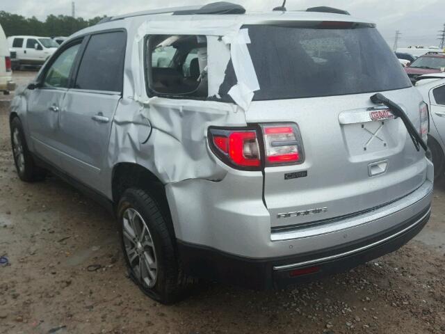 1GKKRRKD2FJ134390 - 2015 GMC ACADIA SLT SILVER photo 3