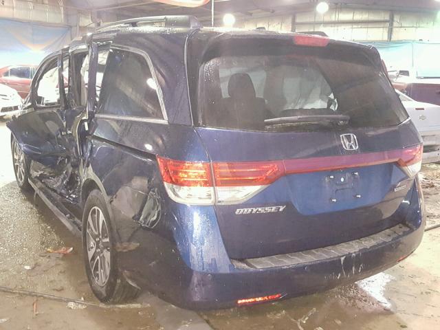 5FNRL5H99GB122611 - 2016 HONDA ODYSSEY TO BLUE photo 3