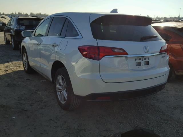 5J8TB3H50FL004180 - 2015 ACURA RDX TECHNO WHITE photo 3