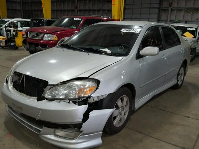 1NXBR32E73Z089485 - 2003 TOYOTA COROLLA S SILVER photo 2