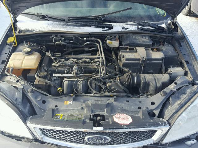 1FAFP34N57W140314 - 2007 FORD FOCUS ZX4 GRAY photo 7