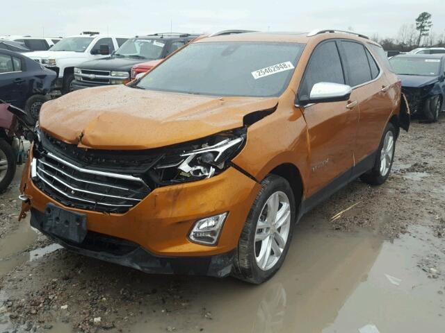 2GNAXMEV5J6100381 - 2018 CHEVROLET EQUINOX PR ORANGE photo 2