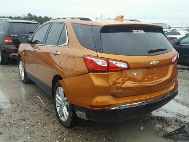 2GNAXMEV5J6100381 - 2018 CHEVROLET EQUINOX PR ORANGE photo 3