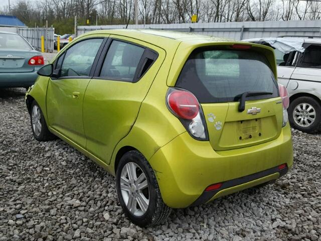 KL8CD6S97DC565276 - 2013 CHEVROLET SPARK 1LT GREEN photo 3