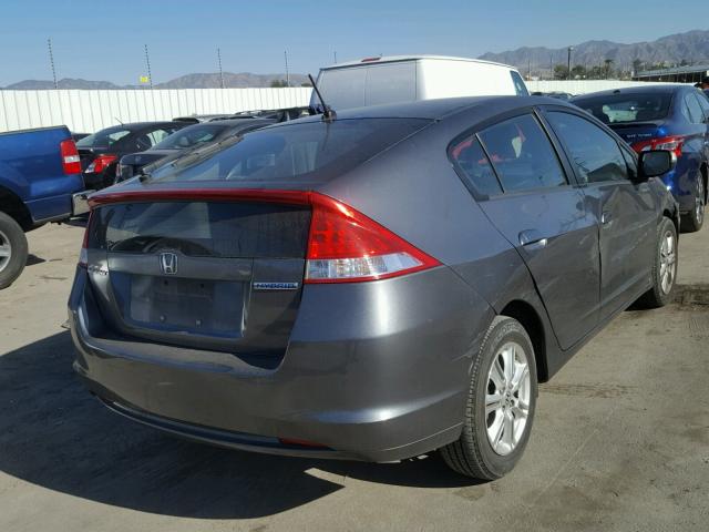 JHMZE2H73AS038171 - 2010 HONDA INSIGHT EX GRAY photo 4